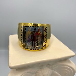 Vintage Laurel Burch cuff bracelet.